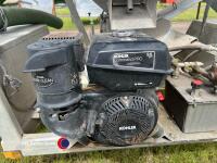 Peter Allen Rota Field 1T feeder dispenser, refurbished professionally as new in 2019, new petrol engine, electric battery powered controls all in wo, control box in office - 5