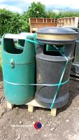 4 x commercial litter bins - 3