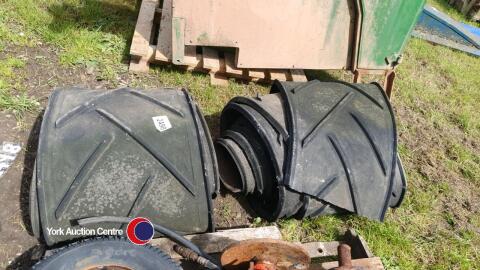 2 x sections of rubber elevator belt