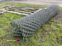 Roll of heavy duty galvanised chain link fencing - 2