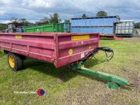 Marshall 4T tipping trailer c/w hydraulic brakes and lights, very good condition