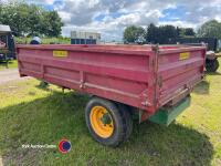 Marshall 4T tipping trailer c/w hydraulic brakes and lights, very good condition - 3