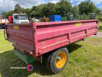 Marshall 4T tipping trailer c/w hydraulic brakes and lights, very good condition - 5