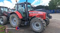 Massey Ferguson 6465 Dynashift 4wd tractor, 2005 reg YX05CTV, 5199 hrs - V5 in office - 2