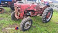 International B250 tractor, starts and runs well c/w arms. PTO and brakes, new battery - 2