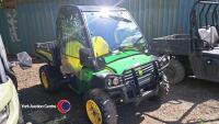 John Deere 855D Gator c/w full cab, alloy wheels, bull bar, operator's manual, 1394 hours, YX15 - V5 in office