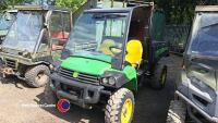 John Deere 855D Gator, broken back window, DX11 FVS