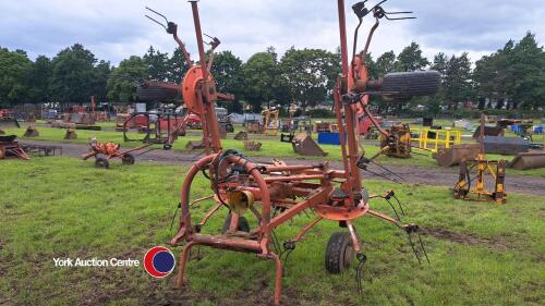 Fella 4 rotor hydraulic folding tedder