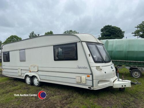 Abi Superstar twin axle 21ft caravan, spares or repair