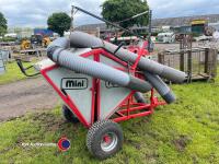 Pro-Vac mini tipper equine poo hoover and leaf sucker, two different wander hoses, towable by quad or gator, Honda 8.5hp 4 stroke engine, pull start - 3