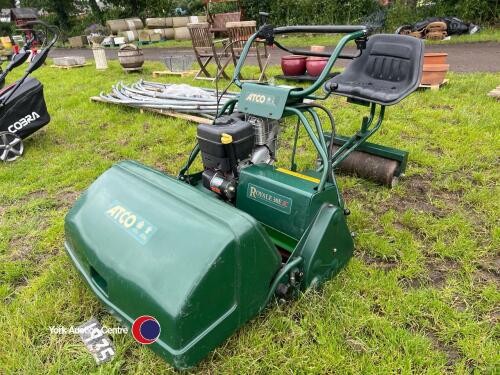 Atco Royale 30E I/C electric start cylinder mower with roller seat and grass box