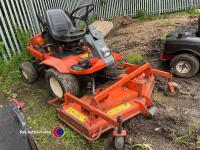 Kubota F3060 outfront diesel rotary mower, new battery deck belt and deck barings fitted, 60' rear discharge deck, key in office.