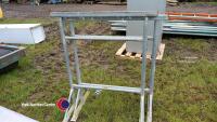 2x galvanised building trestles