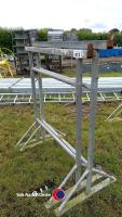 2x galvanised building trestles - 2