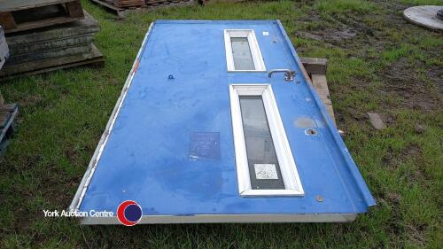 Heavy duty steel door