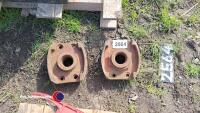 2 x Kuhn power harrow tine holders