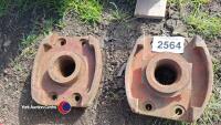 2 x Kuhn power harrow tine holders - 2