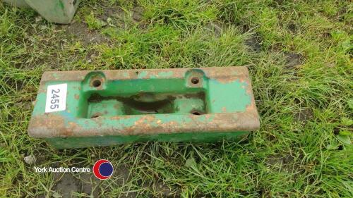 John Deere 2850 front weight block