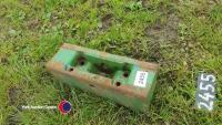 John Deere 2850 front weight block - 3