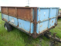 Weeks 3T tipping trailer c/w extension sides, contents of trailer can be emptied on farm  - 2