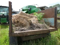 Weeks 3T tipping trailer c/w extension sides, contents of trailer can be emptied on farm  - 3