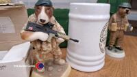 Box of assorted bric a brac including animal figurines, Guinness mug and child's teddy bear - 4