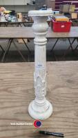 Large wooden candlestick 60cm high