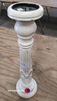 Large wooden candlestick 60cm high - 3