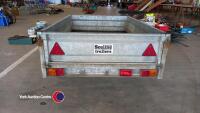 6' x 4' Scaling heavy duty galvanised single axle car trailer, very good condition - 2