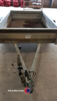 6' x 4' Scaling heavy duty galvanised single axle car trailer, very good condition - 4