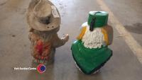 Pair of garden Womble ornaments - 3