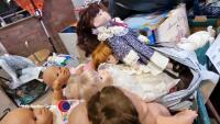 Box of dolls including collectable dolls, Tiny Tears and Tiny Timmy and vintage porcelain dolls - 5