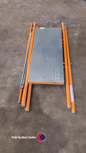 Metal B and Q Platform, plus wooden step ladder
