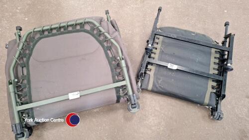 Angling Intelligence folding fishing bed and Wynch wood folding chair
