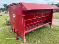 Portequip double sided ad lib beef feeder, 2.5m wide x 1.7m deep x 1.6m tall, circa 4 years old, rarely used - 4