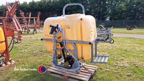 Jarmet 600L crop sprayer, control box in office