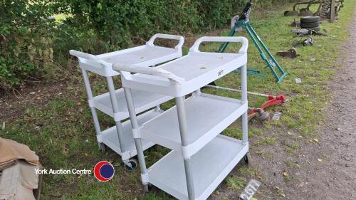 2 x work trolleys