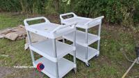 2 x work trolleys - 3