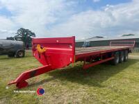 James Barraclough 33ft bale trailer, good working lights and brakes - 2