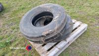 Pair Maxitrac 10x16 tractor front tyres