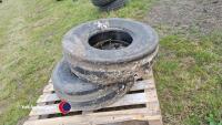 Pair Maxitrac 10x16 tractor front tyres - 3