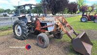David Brown loader tractor, engine runs well, key in office