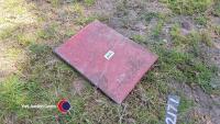 Conventional hay baler chute end