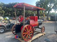 48 volt drivable electric replica steam engine and battery changer, quantity of spares and other items in office - 3