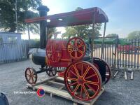 48 volt drivable electric replica steam engine and battery changer, quantity of spares and other items in office - 4