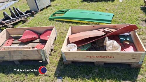 2 x boxes Kverneland plough parts