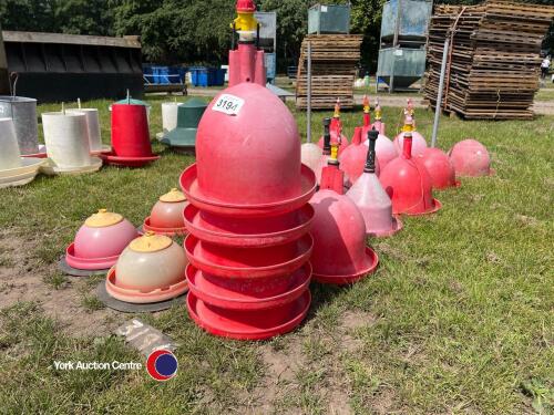 Various chicken drinkers/feeders
