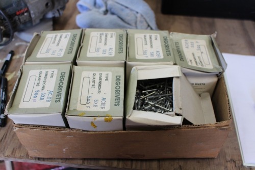 7 boxes of blind rivets