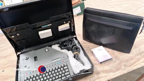 Retro badge machine & tape cassettes (Varitronics, Merlin Express)