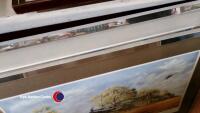 Hande Hoch print by Michael Turner, Messerschmitt print by Bill Perring plus After Noon Spitfire print by John Young - 2